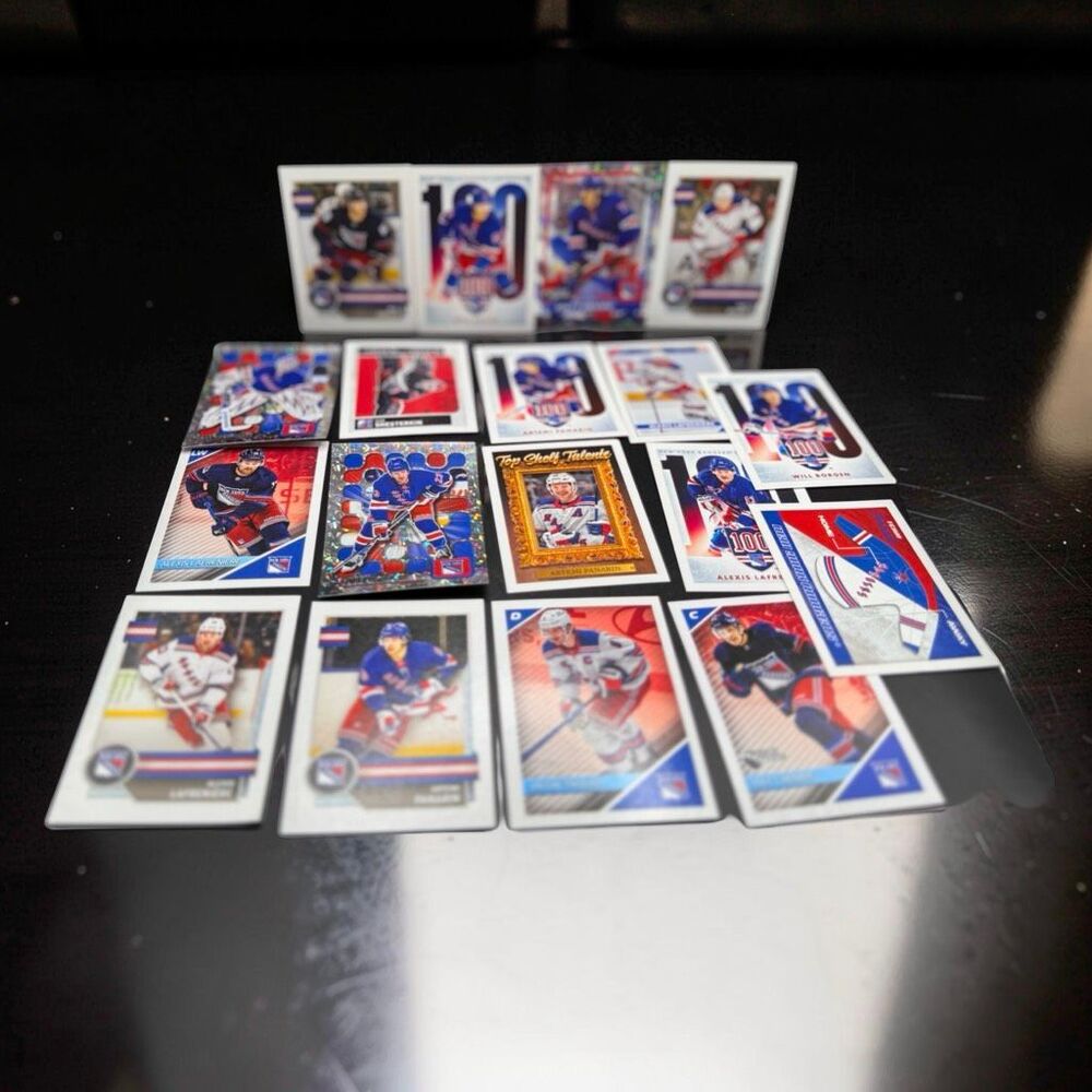 2024-25 Topps NHL Stickers Foil Base Mascot Jersey Stars Team Lot NY Rangers